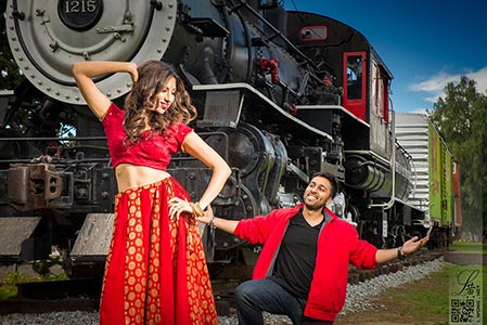 The first time we hung out was on a train, we obviously had to recreate that Bollywood style #chaiyachaiya